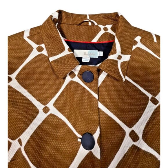 Boden Brown & White Textured Blazer – 8R - Picture 5 of 8